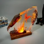 Handmade Lava Dragon Resin Lamp (1)