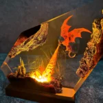 Handmade Lava Dragon Resin Lamp (4)