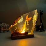 Handmade Lava Dragon Resin Lamp (8)